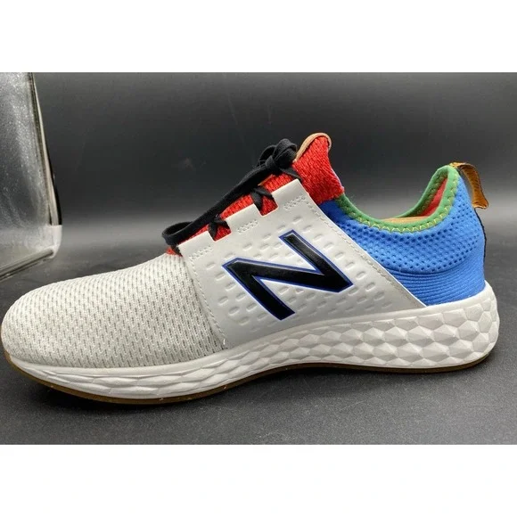New Balance Men's 10Fresh Foam Cruz v1 Reissue White Faded Custom Cobalt